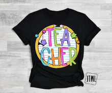 Load image into Gallery viewer, Teacher & School Staff Neon Pencils- Adult