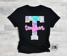Load image into Gallery viewer, Pastel Tie Dye Grades & Teacher- All Sizes