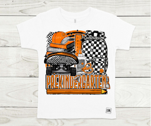 Load image into Gallery viewer, Orange & Black Checkered Teacher and Grades- All Sizes