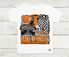 Load image into Gallery viewer, Orange & Black Checkered Teacher and Grades- All Sizes