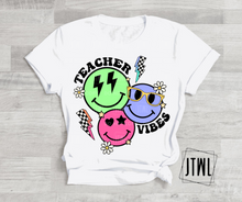 Load image into Gallery viewer, Teacher Vibes Smileys- Adult