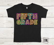 Load image into Gallery viewer, Rainbow Leopard Teacher & Grades- All Sizes