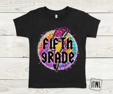 Load image into Gallery viewer, Tie Dye Lightning Teacher & Grades- All Sizes
