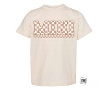 Load image into Gallery viewer, Checkered Name Tee: MINI- All Sizes
