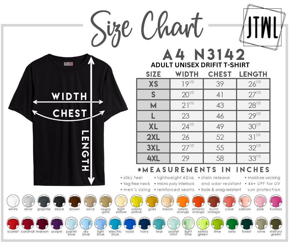 UPGRADE YOUR TEE: ADULT Drifit Unisex Short Sleeve Tee