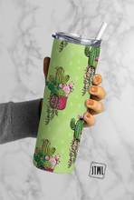 Load image into Gallery viewer, 20 oz Cacti on Green Tumbler