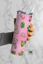 Load image into Gallery viewer, 20 oz Pink Cacti Tumbler