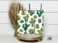 Load image into Gallery viewer, 20 oz Cacti on White Tumbler