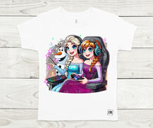 Load image into Gallery viewer, Elsa, Anna & Olaf Gamer- All Sizes
