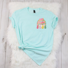 Load image into Gallery viewer, Hello Peeps Pocket- Adult (choose your favorite color tee)