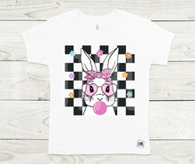 Load image into Gallery viewer, Bubblegum Bunny: Black Checks- All Sizes
