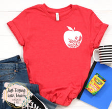 Load image into Gallery viewer, Apple Pocket Tee- Adult