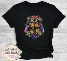 Load image into Gallery viewer, Hogwarts Floral Shield- Adult