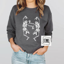 Load image into Gallery viewer, Dancing Skellys: White Print- Adult