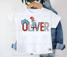 Load image into Gallery viewer, Seuss Name Tee- All Sizes