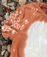 Load image into Gallery viewer, Halloween Bleached Sleeves- Choose One: Bats, Spider Web, Pumpkins, Faces, Leopard Print