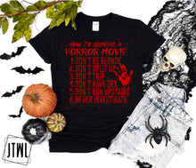Load image into Gallery viewer, How To Survive A Horror Movie- Adult