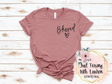 Load image into Gallery viewer, Blessed: Black Print- Adult