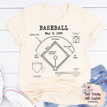 Load image into Gallery viewer, Baseball Field Blue Print- Adult