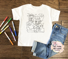 Load image into Gallery viewer, Frankenstein Coloring Tee- Toddler/Youth