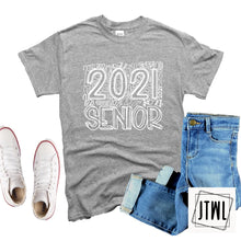 Load image into Gallery viewer, Senior 2021 Word Art- White Print