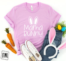 Load image into Gallery viewer, Mama Bunny- Adult (choose your favorite color tee)