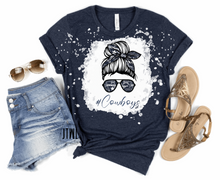 Load image into Gallery viewer, Cowboys- Bleached Tee (choose your color)