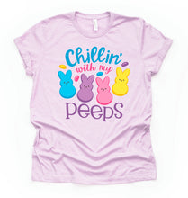 Load image into Gallery viewer, Chillin' With My Peeps- Adult (choose your favorite color tee)
