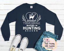 Load image into Gallery viewer, Hunting Season; White Print- Adult