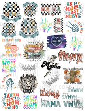 Load image into Gallery viewer, NEW! Temporary Tattoo Set Sheets- Choose: Boy Mom, Girl Mom or Mom Of Both
