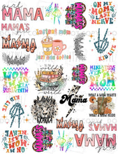 Load image into Gallery viewer, NEW! Temporary Tattoo Set Sheets- Choose: Boy Mom, Girl Mom or Mom Of Both
