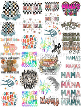 Load image into Gallery viewer, NEW! Temporary Tattoo Set Sheets- Choose: Boy Mom, Girl Mom or Mom Of Both
