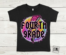 Load image into Gallery viewer, Tie Dye Lightning Teacher &amp; Grades- All Sizes
