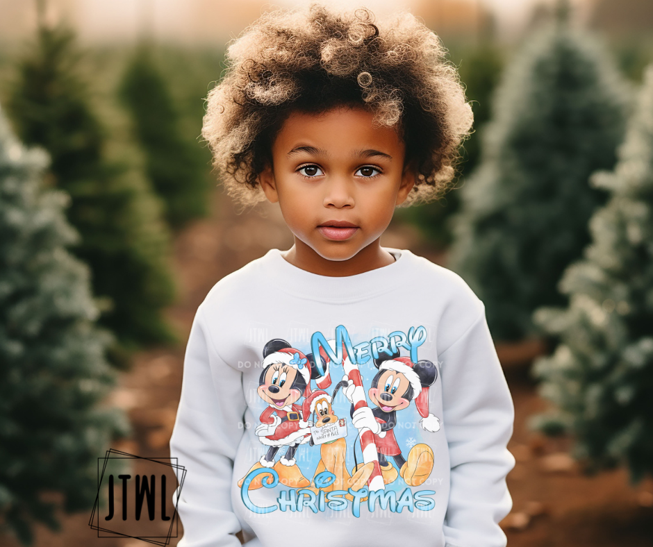 Merry Christmas Mouse- All Sizes
