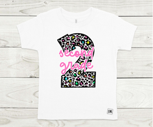 Load image into Gallery viewer, Rainbow &amp; Black Leopard Teacher and Grades- All Sizes
