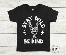 Load image into Gallery viewer, Stay Wild, Be Kind: White- All Sizes
