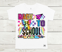 Load image into Gallery viewer, Back To School Rainbow or Orange &amp; Black- All Sizes
