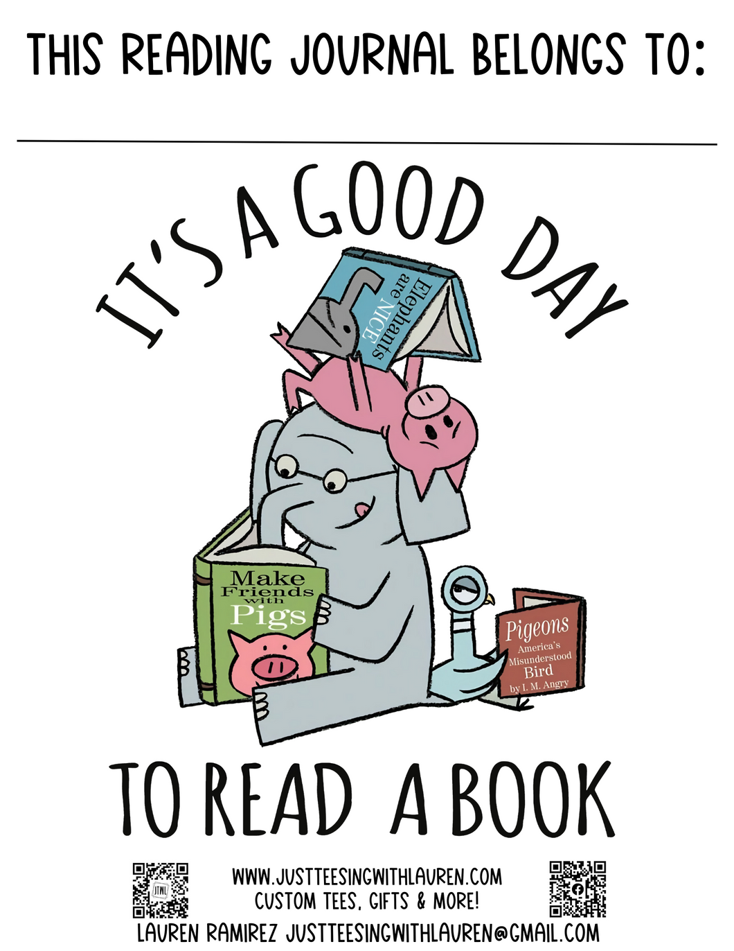 JTWL Reading Journal- FREE!!