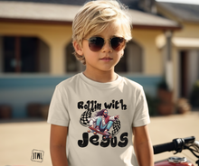 Load image into Gallery viewer, Rollin&#39; With Jesus- All Sizes
