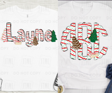 Load image into Gallery viewer, Custom Christmas Tree Cake Name + Monogram- All Sizes
