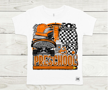Load image into Gallery viewer, Orange &amp; Black Checkered Teacher and Grades- All Sizes
