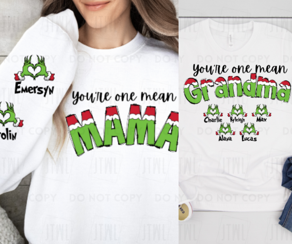 Custom You're One Mean...? I can customize ANY name!! (Male & Female)- All Sizes!