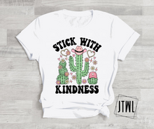 Load image into Gallery viewer, Stick With Kindness: Black Text- All Sizes
