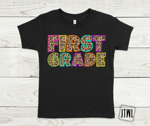 Load image into Gallery viewer, Rainbow Leopard Teacher &amp; Grades- All Sizes
