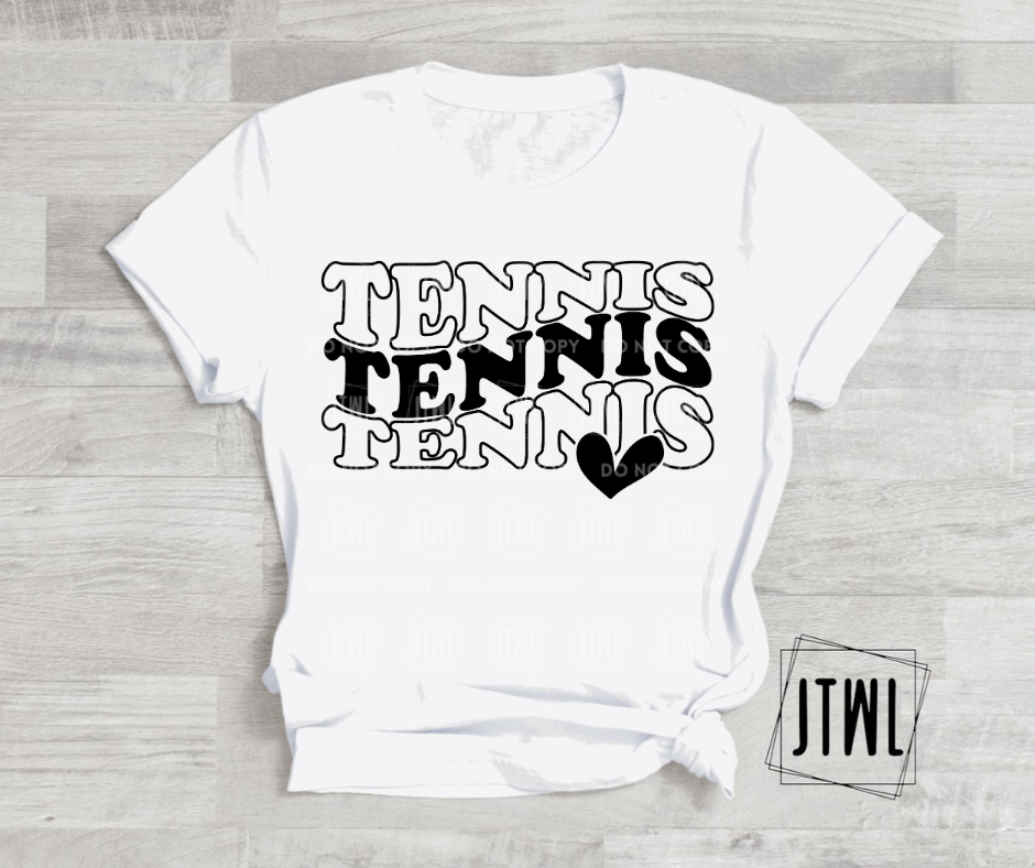 Stacked Tennis With Heart