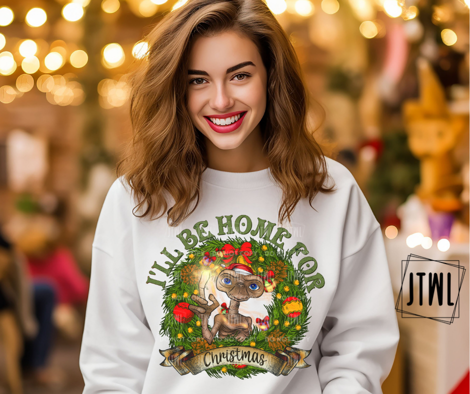 I'll Be Home For Christmas E T- All Sizes