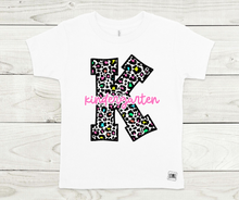 Load image into Gallery viewer, Rainbow &amp; Black Leopard Teacher and Grades- All Sizes
