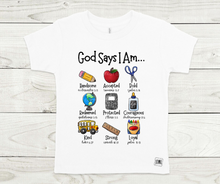 Load image into Gallery viewer, God Says I Am: Choose Handsome or Beautiful- All Sizes
