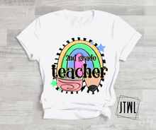 Load image into Gallery viewer, Teacher Neon Pencil Rainbow- Adult
