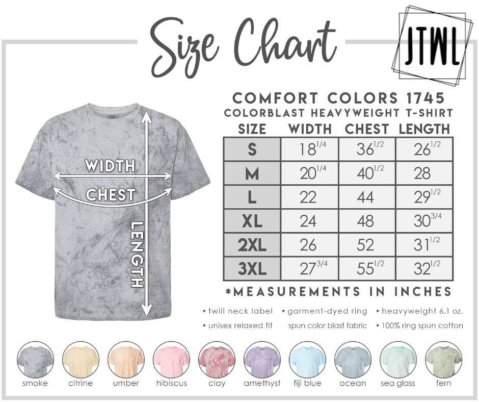 UPGRADE YOUR TEE: ADULT Comfort Colors Colorblast Unisex Short Sleeve Tee